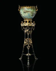 Jardinera sobre soporte "Japonismo" francés, 1874