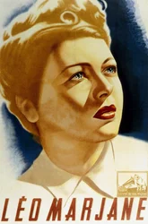 Cantante francés Leo Marjane en un cartel de Andre