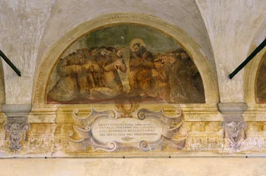 Fresco, Santuario de la Madonna dei Miracoli, Motta di Livenza, Véneto, Italia (foto)
