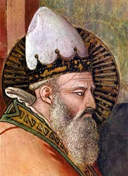 Fresco de Maso di Banco (1341 - 1346), detalle de La historia de la Nochevieja (fresco)
