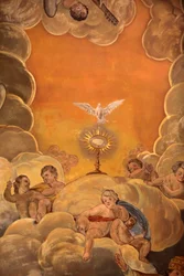 Fresco en el Palacio Episcopal, Málaga, España