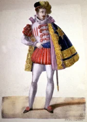 García como Don juan en la ópera de Mozart, c.1840-1850 (litografía)