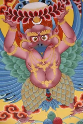 Garuda. Monasterio de Kopan, Katmandú, Nepal