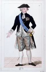 General Lafayette comandante de la guardia nacional, c. 1810 (grabado)