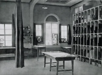 Estudio de pintura en vidrio, de los talleres de la Bauhaus, Weimar