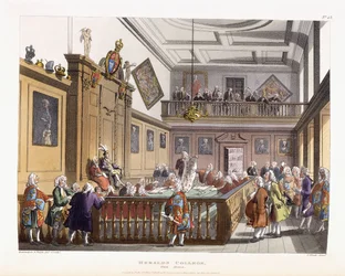 Colegio de Heraldos: El Salón, de "El Microcosmos de Londres", 1808-1810
