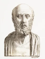 Hipócrates de Cos o Hipócrates de Kos (c. 460 a.C. a c. 370 a.C.), médico griego antiguo de la Edad de Pericles, de 