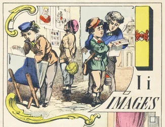 I: imágenes - Alfabeto de juegos, c.1890