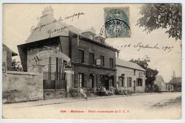 Ile de France, Seine et Marne (77), Emerainville: hotel recomienda el TCF en Malnoue - Postal finales del siglo XIX-principios del XX