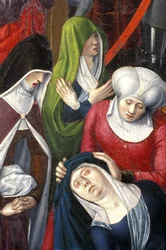 Indre & Loire N* 175 - Castillo de Loches - Detalle del retablo de la crucifixión - Escuela de Jean Fouquet - 1485