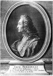 Jacques Bernoulli, matemático suizo, c 1700