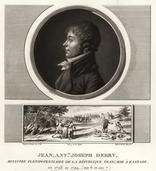 Jean Antoine Joseph Debry, Ministro Plenipotenciario de la República Francesa, orador