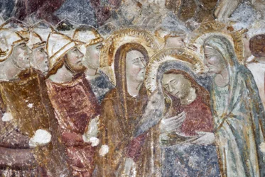 Jesucristo se encuentra con mujeres llorando