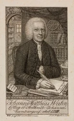 Johann Matthias Wahn, matemático alemán, c 1792