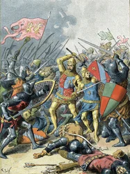 El rey Juan II el Bueno en la batalla de Poitiers (1356)