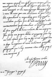 Carta del Rey Enrique IV de Francia a Enrique, Príncipe de Gales, agradeciéndole por un regalo de una jauría de perros para su hijo, el Delfín, que es demasiado joven para escribir en persona, escrita en París