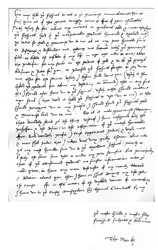 Carta de Thomas More al Rey Enrique VIII, escrita en su casa en Chelcith (Chelsea), 5 de marzo
