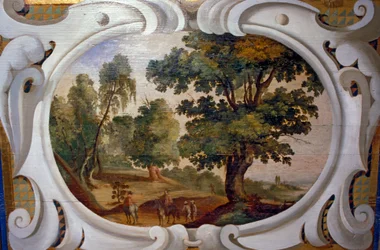 Loire Atlantique N* 043 - Chateau de Haute Goulaine - Madera pintada