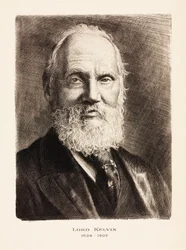 Lord Kelvin, ingeniero, matemático y físico escocés, c 1900