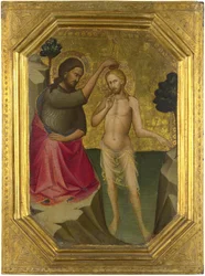 Lorenzo Monaco. Bautismo de Cristo, 1387-8, Londres NG