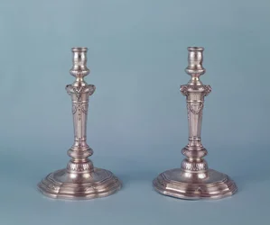 Candelabros de plata de Luis XV