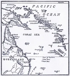 Mapa de Melanesia
