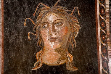 Diosa marina. mosaico, siglo III