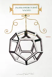 Dibujos Matemáticos del Dodecaedro de Da Vinci
