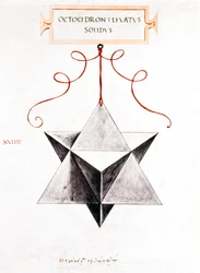 Dibujos matemáticos del Octaedro de Da Vinci