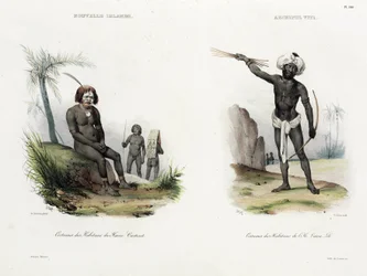 Hombres de Nueva Irlanda y Fiji