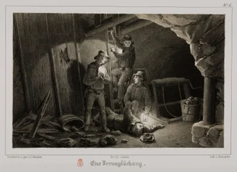 Accidente minero, Alemania, c. 1851