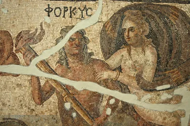 Mosaico de escena marina, Turquía