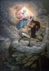 Moisés recibe las Tablas de la Ley