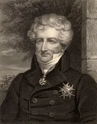 Naturalista Georges Cuvier, París, Francia, c.1810 (foto en b/n)