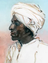 Cabeza de un hombre negro