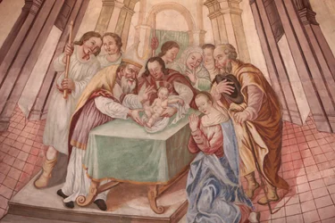 Iglesia de Nuestra Señora de la Asunción. Niño Jesús en la sinagoga Cordon Francia