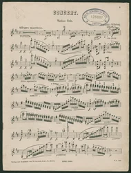 Concierto para violín nº 1 de Paganini, op 6