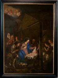 Iglesia parroquial (Iglesia Parroquial de la Asunción de Nuestra Señora). En el interior. Pintar.