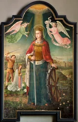 Iglesia parroquial (Parochiekerk Sint-Martinus). Pintura. Sainte-Catherine. Enrique de Tracy.