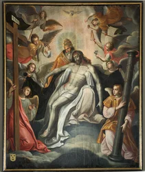 Iglesia parroquial (Parochiekerk Sint-Salvator). Interior. Pintura.