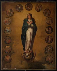 Iglesia parroquial (Iglesia Parroquial de Santa Walburga). Pintar.