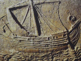 Barco mercante fenicio, c. siglo I d.C.