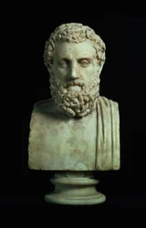 Busto retrato de Sófocles (c.496-405 a.C.), copia del original griego del siglo IV a.C.
