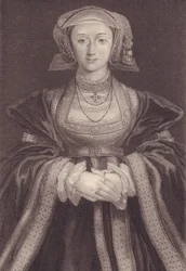 Retrato de Ana de Cleves (1515-1557), Reina de Inglaterra, grabado