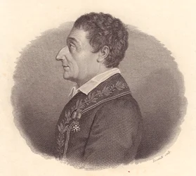 Retrato del matemático y astrónomo italiano Joseph-Louis Lagrange, o Giuseppe Lodovico Lagrangia (1736-1813)