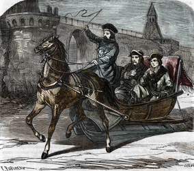 Retrato del Caballero de Eón en Rusia, junio de 1756