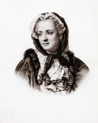 Retrato de la Reina de Francia Marie Lescszinska, Reina de Francia (Leczinska, Lescszinka o Leszinka