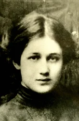 Retrato de la poeta rusa Anna Akhmatova (1889-1966)