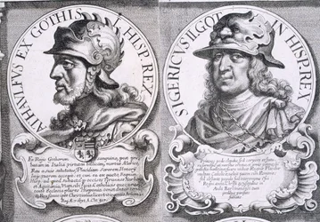 Retratos de Ataúlfo y Sigerico