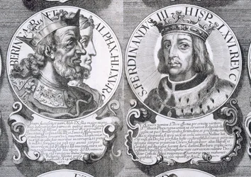 Retratos de Berenguela de Castilla y Fernando III de Castilla